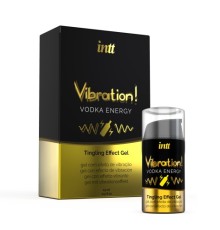Возбуждающий гель с эффектом вибрации Vibration! Vodka energy (15 мл.) от INTT